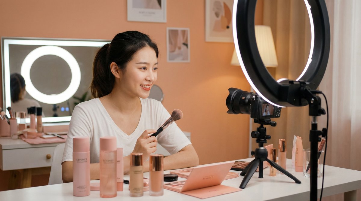 情侣自拍美妆视频教程